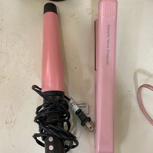 Curling iron and hair straightener